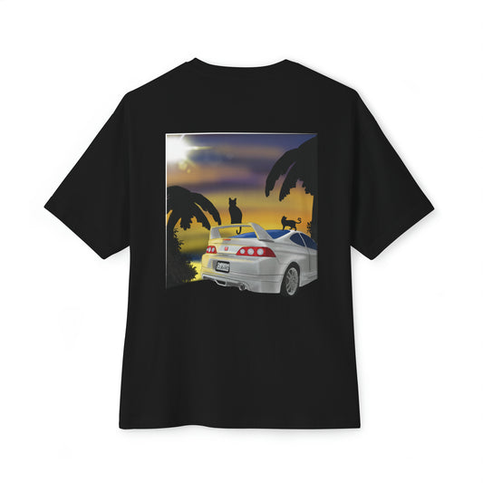 "Car and Cat" Oversized Tee (Back Only)